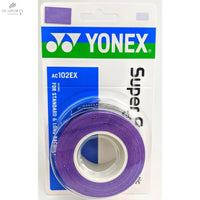 Surgrip YONEX AC102EX Violet - Adhérence Exceptionnelle, Blister de 3, Résistant et Confortablesurgrip badmintonYONEX
