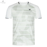 T-Shirt Victor T-33104 A Homme Blanc - Respirant, Ultraléger, 100% Polyester RecycléMaillot badmintonVictor