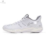 Chaussures Li - Ning Yun Ting Unisexe Blanche - Amorti Optimal, Stabilité Et Technologie Avancée - DC.SPORTS