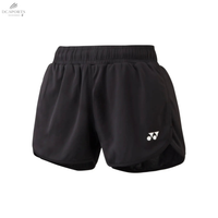 Short Femme Yonex YW0004EX Tour Elite 25065 Noir - Respirant, Élastique, Poches Latérales - DC.SPORTS