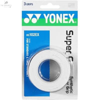 Surgrip YONEX AC102EX Blanc x3 - Adhérence Exceptionnelle et Résistance Durable pour Badminton/Squash - DC.SPORTS