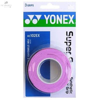 Surgrips YONEX AC102EX X3 Rose - Adhérence Exceptionnelle, Résistance à L'Usure, 100% Polyester - DC.SPORTS