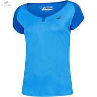 T-Shirt Babolat Femme Play Bleu - Confortable, Coupe Classique, Idéal Pour Entraînements - DC.SPORTS