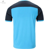 T-Shirt FZ Forza Check Bleu Homme - 100% Polyester Recyclé, Technologie DryForze, Confort Optimal - DC.SPORTS