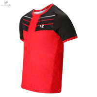 T-Shirt Junior FZ Forza Check Rouge en Polyester 100% Recyclé avec Technologie DryForze - DC.SPORTS