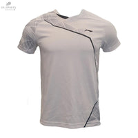T-shirt Li - Ning Homme Blanc AAYR411 - 3 | Polyester 91%, Élastane 9%, Technologie AT Dry Base - DC.SPORTS