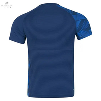 T-shirt Li - Ning Homme Bleu AAYR411 - 2 Polyester 91% - Elastane 9% Technologie AT Dry Base - DC.SPORTS