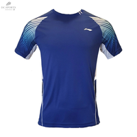 T-SHIRT LI-NING– CLUB SPIRIT BLEU – UNISEXE - DC.SPORTS