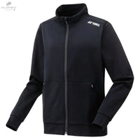 Veste D'Échauffement Femme YONEX 57068EX - Noir Argenté, Polyester, Séchage Rapide, Anti - UV - DC.SPORTS