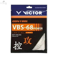 Cordage De Badminton Victor VBS-68P Power - Multifilament Nylon 0,68 mm, Longueur 10 m, BlancGARNITURE badmintonVictor
