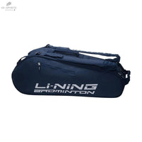 Sac Li-Ning DoubleThermo ABJS023-2 Pour 6 Raquettes, Compartiments Spacieux, Poche À Chaussures, Bleu/Vertsac badmintonLI-NING