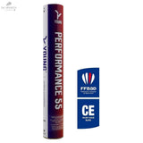 Volant de Badminton YOUNG PERFORMANCE 55 - Plumes d'Oie Naturelles, Durabilité & Contrôle OptimalVolants de Badminton badmintonYOUNG